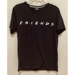 Old Navy Friends TV Show Graphic T-Shirt Black Short Sleeve Crew Neck